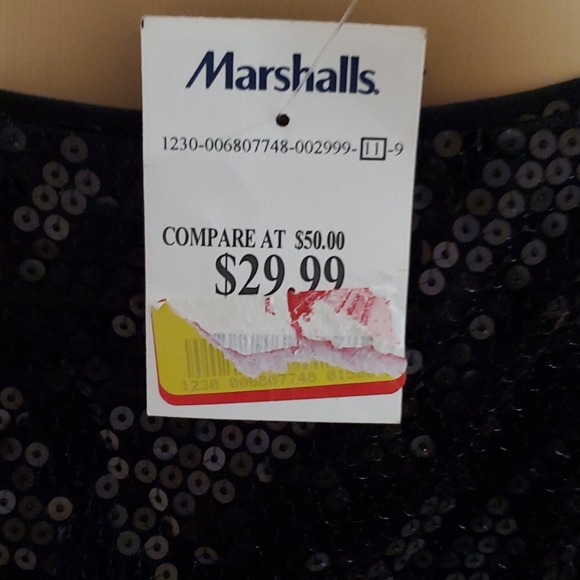 Size 8 Cynthia Rowley Black Sequin Dress NWT - Picture 10 of 16